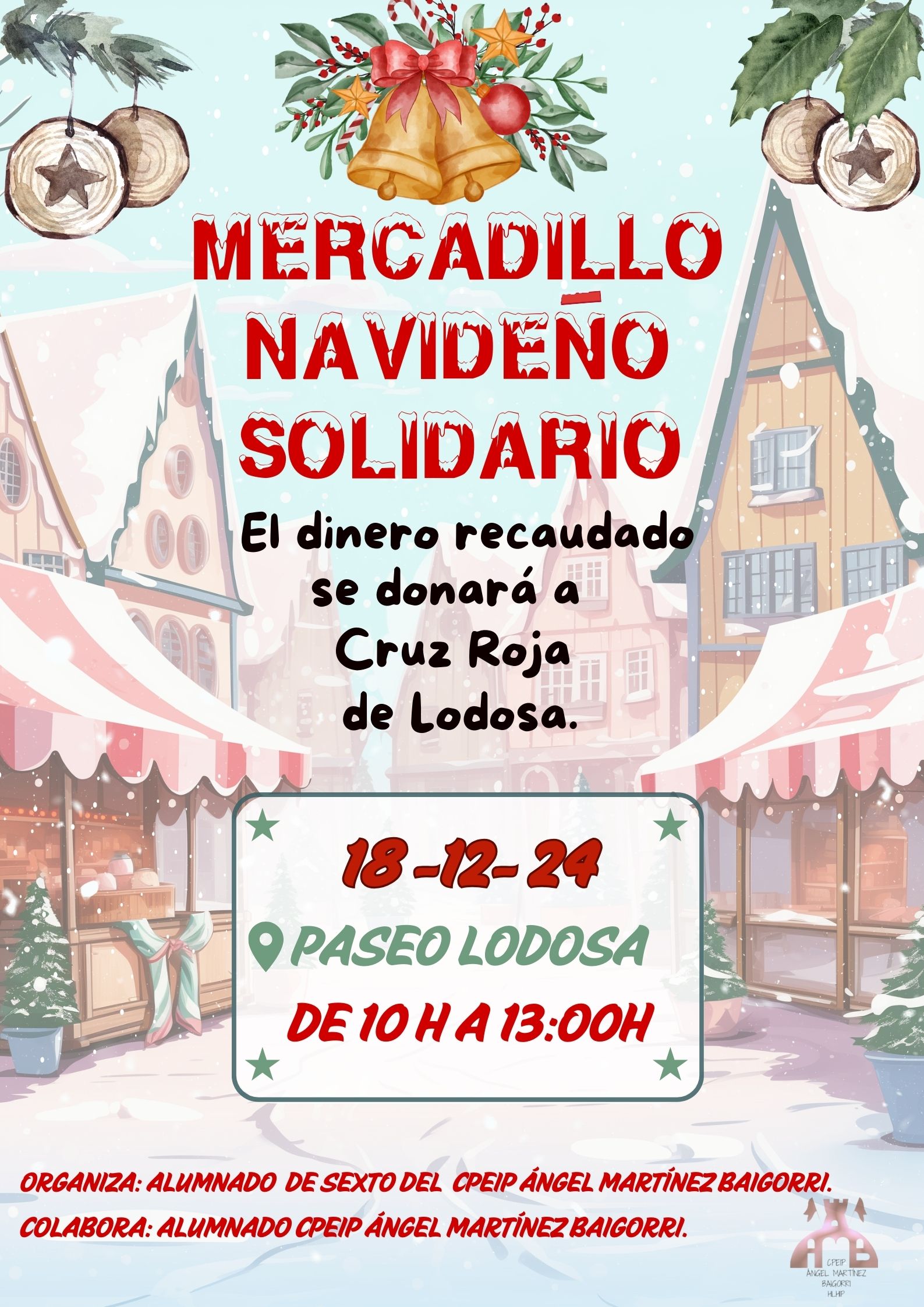 Mercadillo navideño solidario de 6º